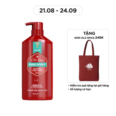 OLD SPICE Pure Sport 2in1 Shampoo & Conditioner 650ml