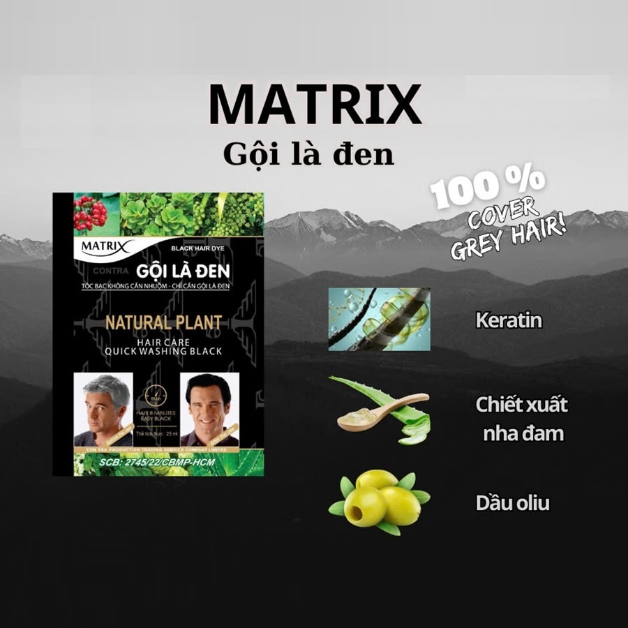 Black Hair Shampoo 25ml