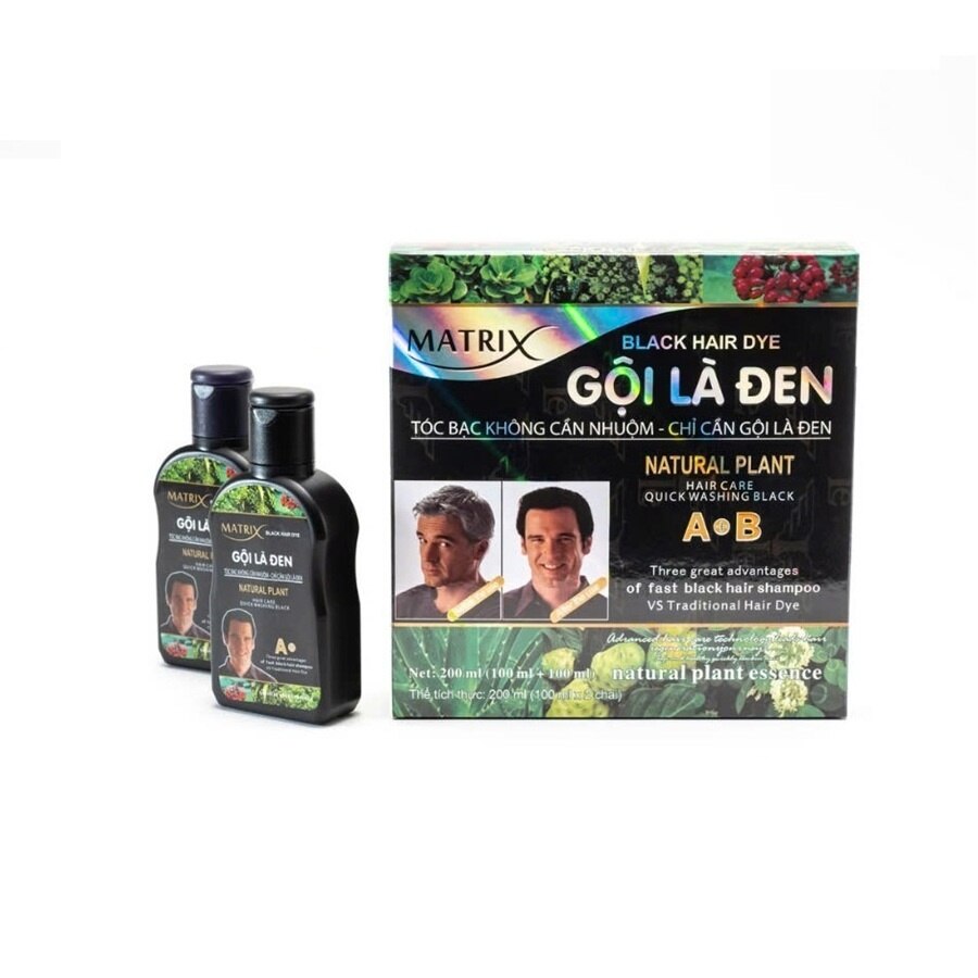 Dầu Gội Nhuộm Tóc Matrix Gội Là Đen 100mlx2pcs