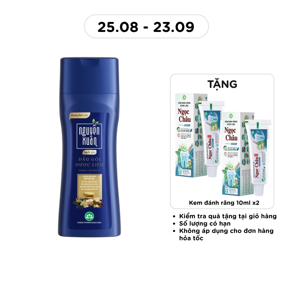 Dầu Gội Dược Liệu Nguyên Xuân Sạch Gàu 250ml/260g image