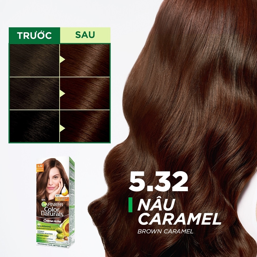 Color Naturals Ultra Colors 50ml+50g+5ml .#5.32 Brown Caramel