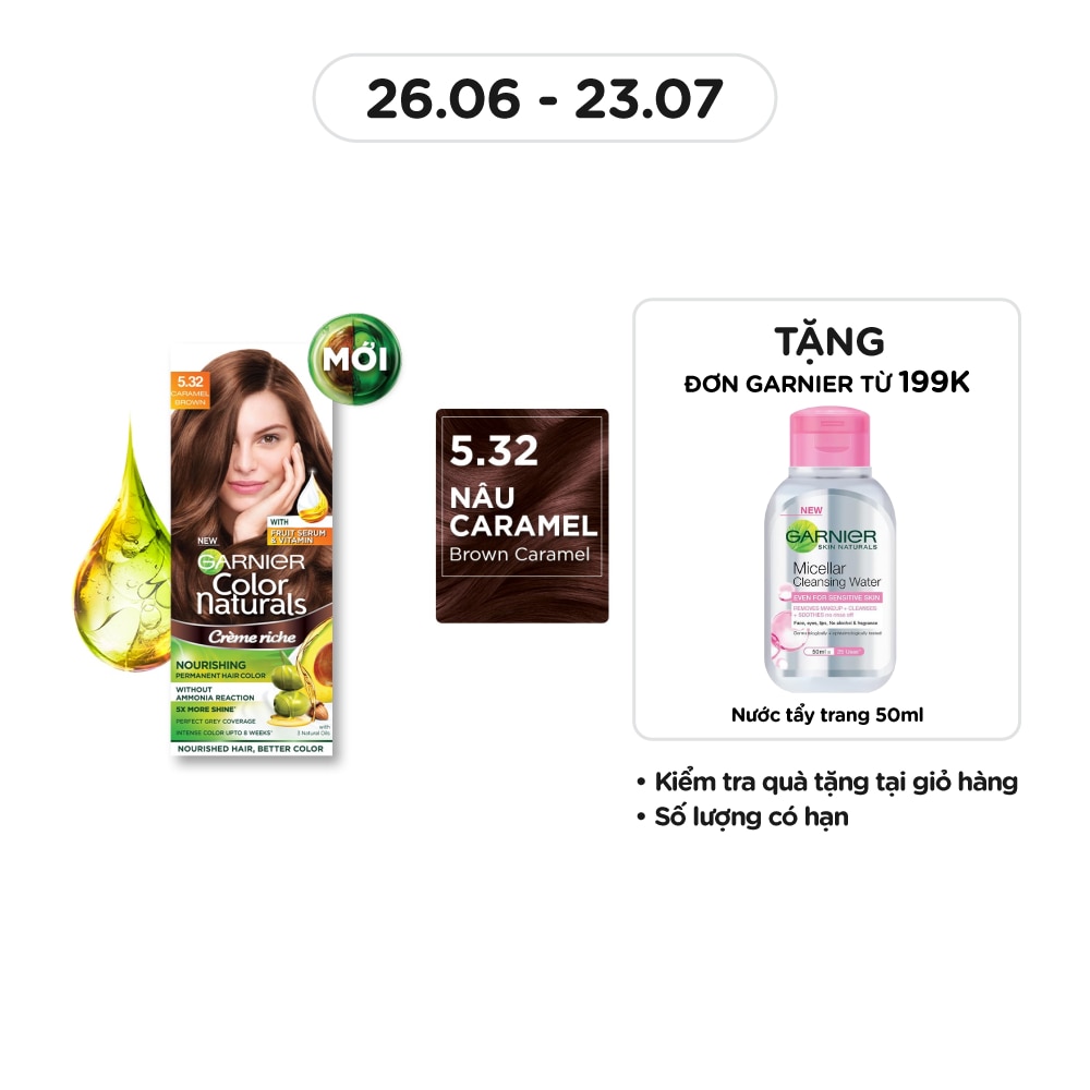 Color Naturals Ultra Colors 50ml+50g+5ml .#5.32 Brown Caramel