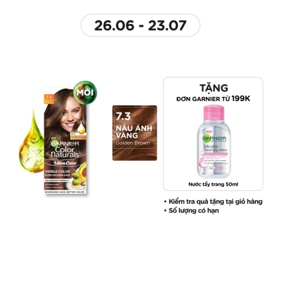 GARNIER Color Naturals Ultra Colors 50ml+50g+5ml .#7.3 Golden Brown