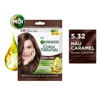 GARNIER - Color Naturals Crème Riche 30ml+30g .#5.32 Caramel Brown
