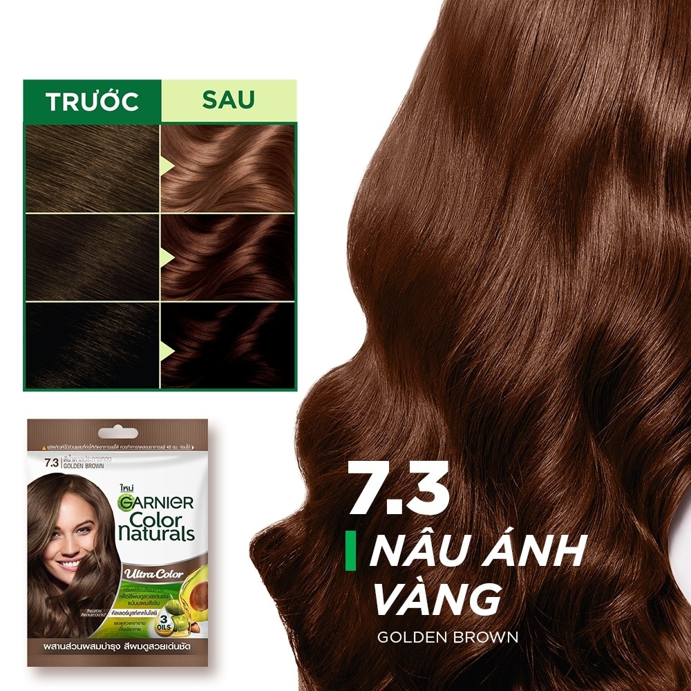 Color Naturals Ultra Colors 30ml+30g .#7.3 Golden Brown