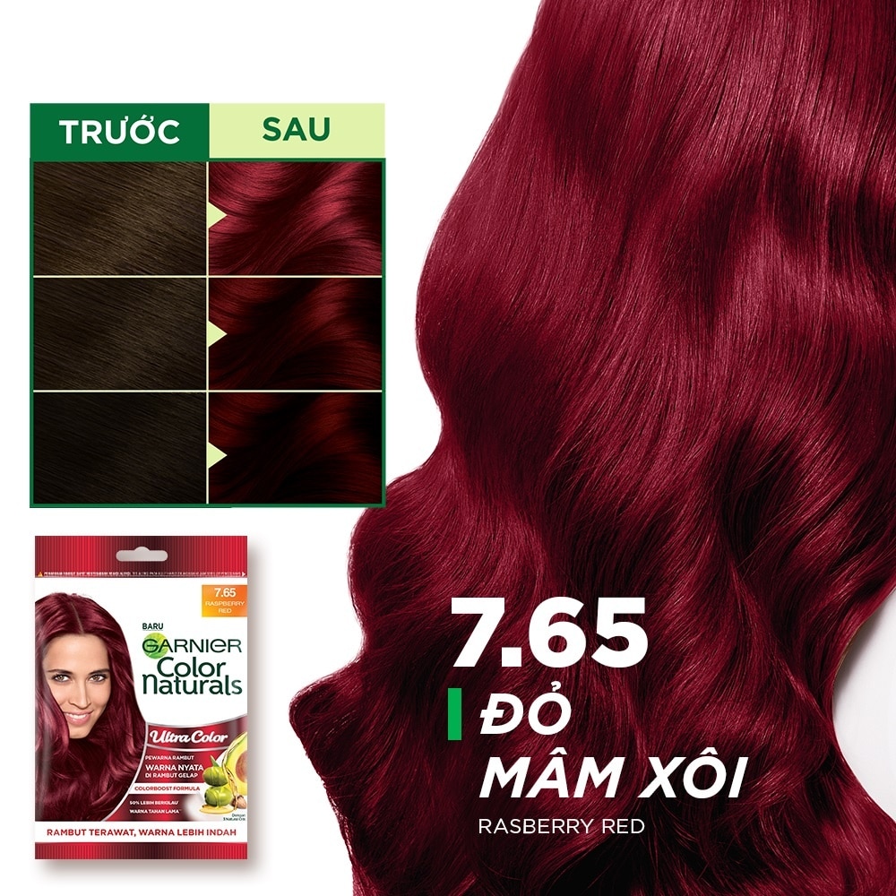 Color Naturals Ultra Colors 30ml+30g .#7.65 Rasberry Red