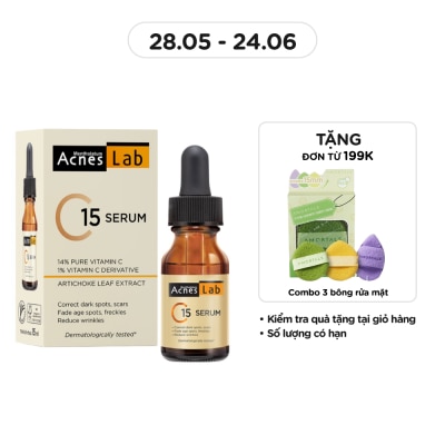 ACNES - Tinh Chất Acnes Lab C15 Dưỡng Sáng, Mờ Thâm, Ngừa Lão Hóa 15ml