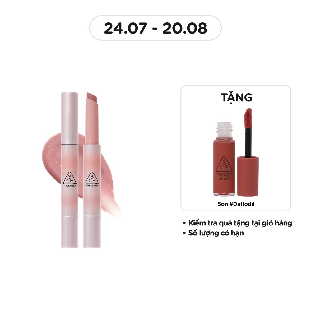 Son Dưỡng Có Màu 3CE Shine Reflector 1.7g .#Opal Shower