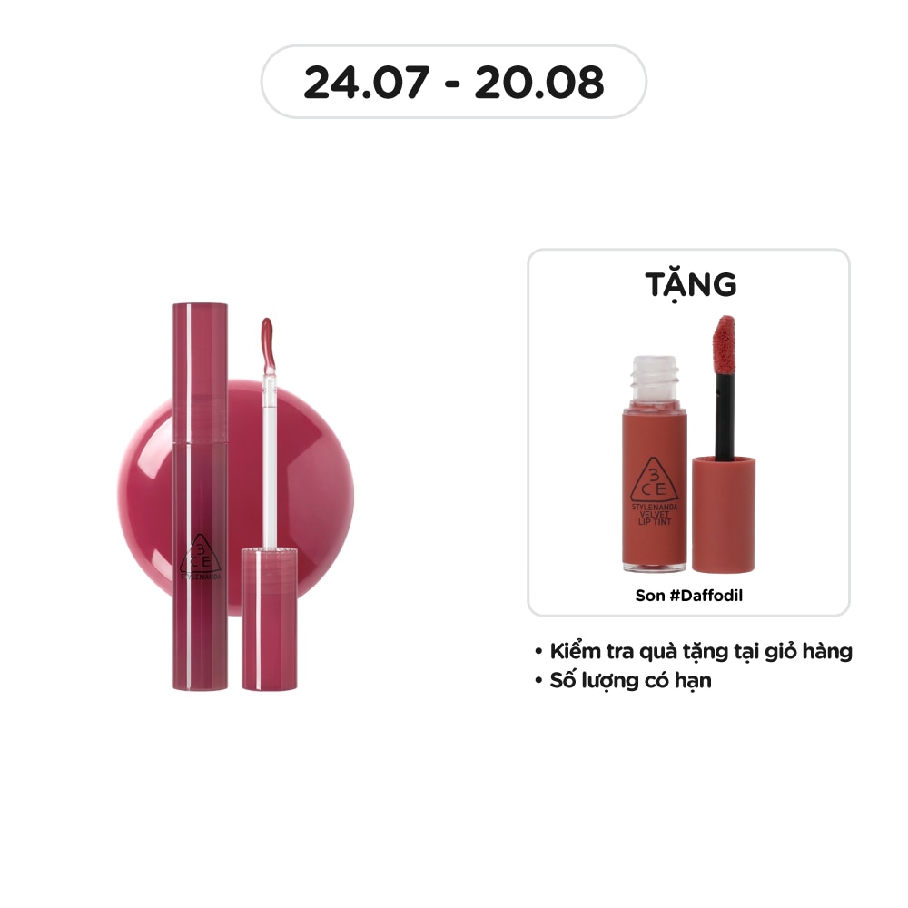 Son Bóng Dạng Gel 3CE Drop Glow Gel 4g .#Very Sure