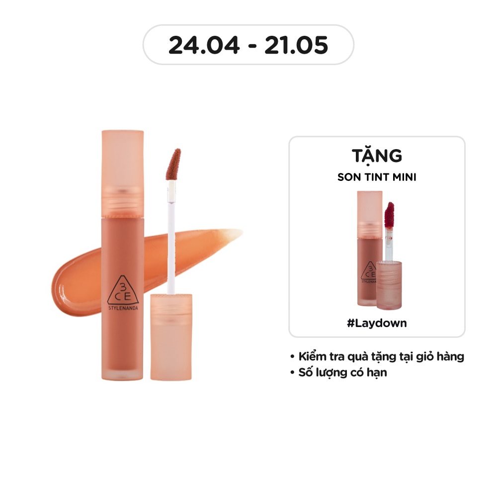 Son Kem Lì 3CE Blur Water Tint 4.6g .#More Peach