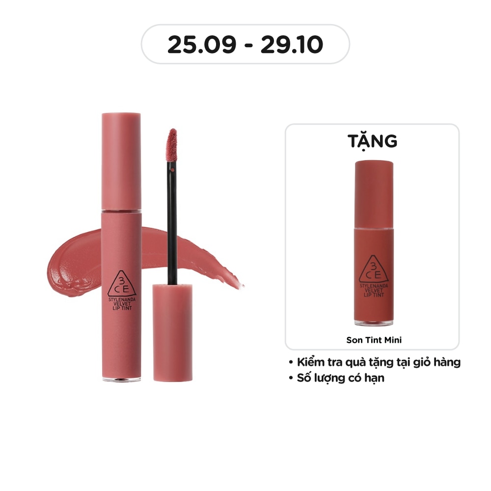 Son Kem 3CE Velvet Lip Tint 4g .#Cashmere Nude