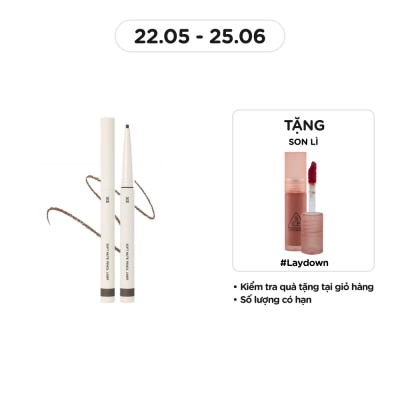 3CE Bút Chì Kẻ Mắt Mềm Mại 3CE Soft Mute Pencil Liner 0.1g .#Ash Gray