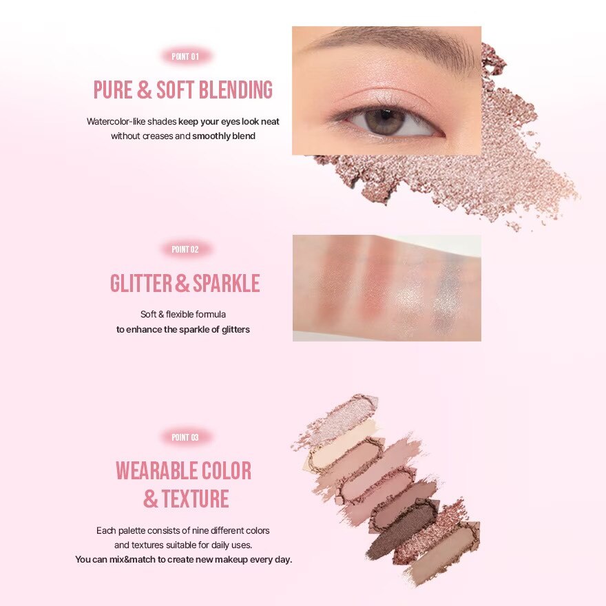 Bảng Phấn Mắt 3CE Multi Eye Color Palette 8.5g .#Delightful