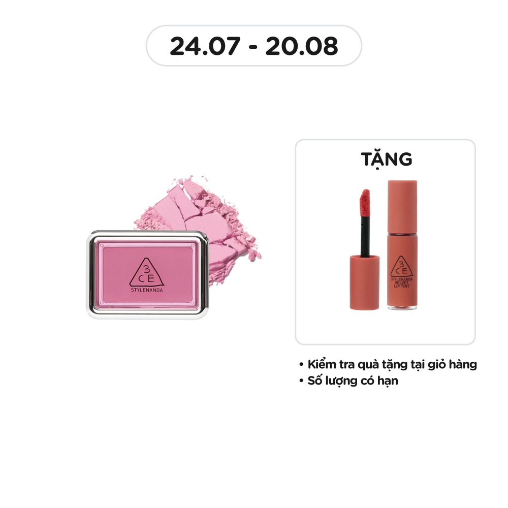 3CE Phấn Má Hồng 3CE New Take Face Blusher 4.5g .#Youth Pink