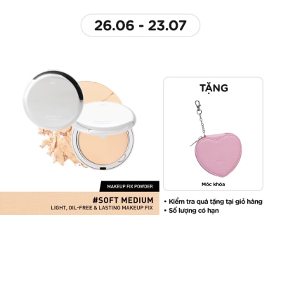 3CE Phấn Phủ Cố Định Lớp Trang Điểm 3CE Makeup Fix Powder 9g .#Soft Medium