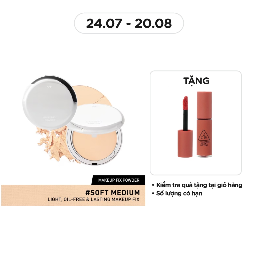 3CE Makeup Fix Powder 9g .#Soft Medium