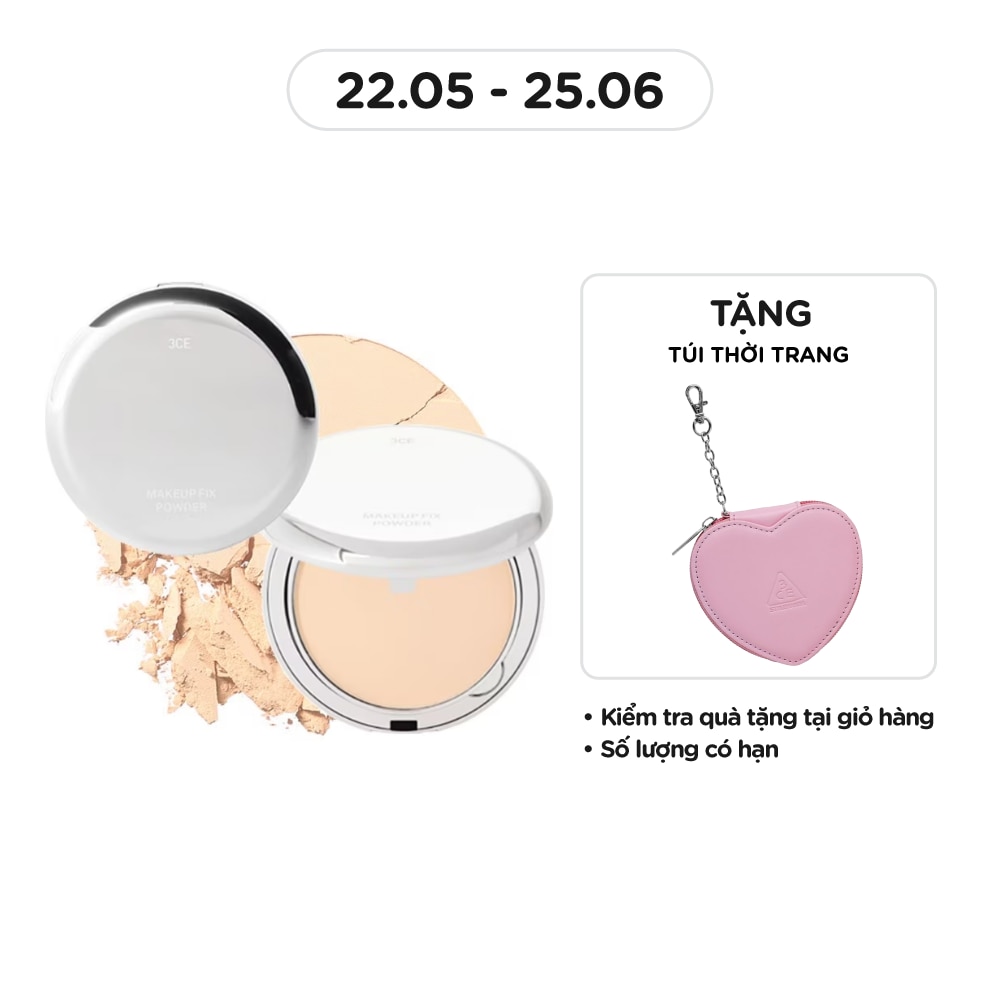 Phấn Phủ Cố Định Lớp Trang Điểm 3CE Makeup Fix Powder 9g .#Clear Light