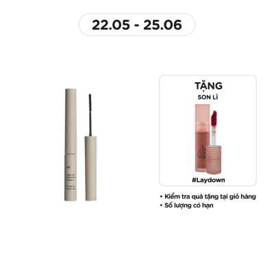 3CE Mascara Siêu Mỏng Không Lem Trôi 3CE Super Slim Waterproof Mascara 3g .#Black