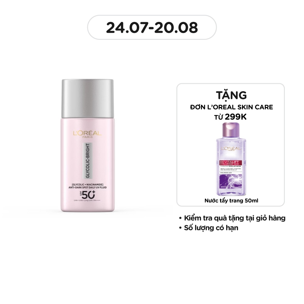 Glycolic-Bright Anti-Dark Spot Daily UV Fluid SPF50+ PA++++ 50ml