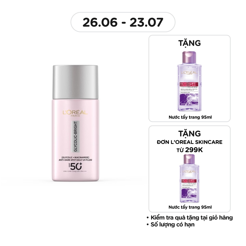 Glycolic-Bright Anti-Dark Spot Daily UV Fluid SPF50+ PA++++ 50ml
