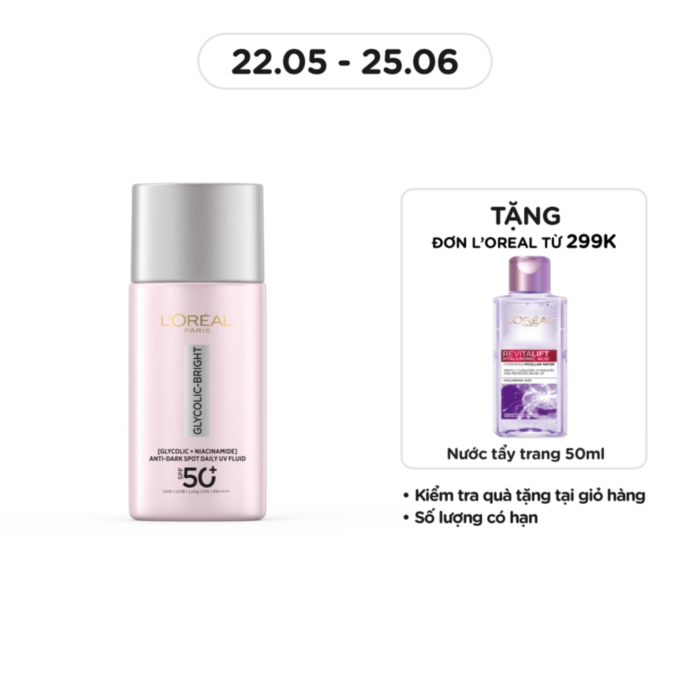 Glycolic-Bright Anti-Dark Spot Daily UV Fluid SPF50+ PA++++ 50ml