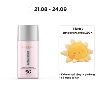 L'OREAL PARIS Glycolic-Bright Anti-Dark Spot Daily UV Fluid SPF50+ PA++++ 50ml