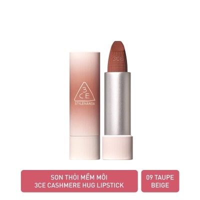 Son 3ce cashmere hug lipstick 3.5g .#09 taupe beige nâu đất