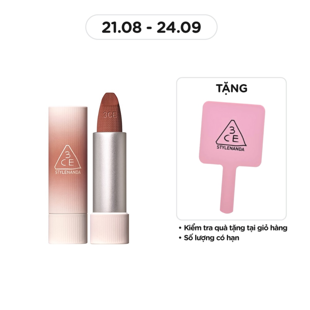 3CE Cashmere Hug Lipstick 3.5g .#09 Taupe Beige