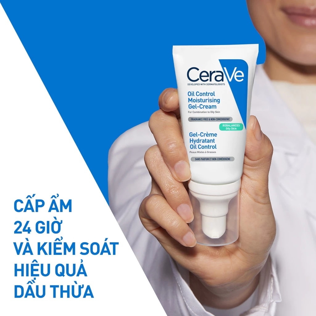 Kem Dưỡng Ẩm Kiềm Dầu Cerave Oil Control Moisturising Gel-Cream 52ml