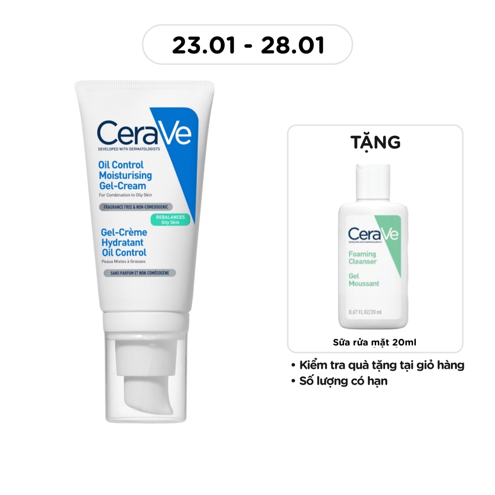Kem Dưỡng Ẩm Kiềm Dầu Cerave Oil Control Moisturising Gel-Cream 52ml