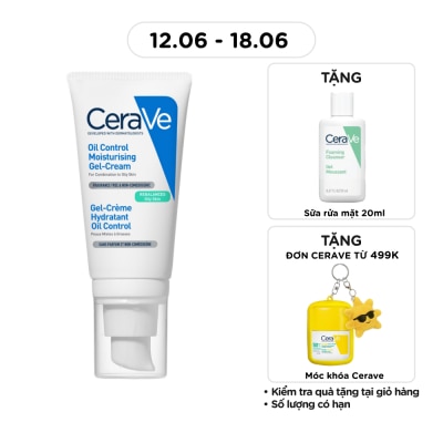CERAVE - Kem Dưỡng Ẩm Kiềm Dầu Cerave Oil Control Moisturising Gel-Cream 52ml