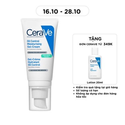 CERAVE Kem Dưỡng Ẩm Kiềm Dầu Cerave Oil Control Moisturising Gel Cream 52ml image