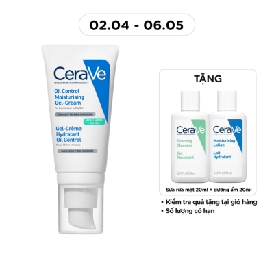 CERAVE - Kem Dưỡng Ẩm Kiềm Dầu Cerave Oil Control Moisturising Gel-Cream 52ml