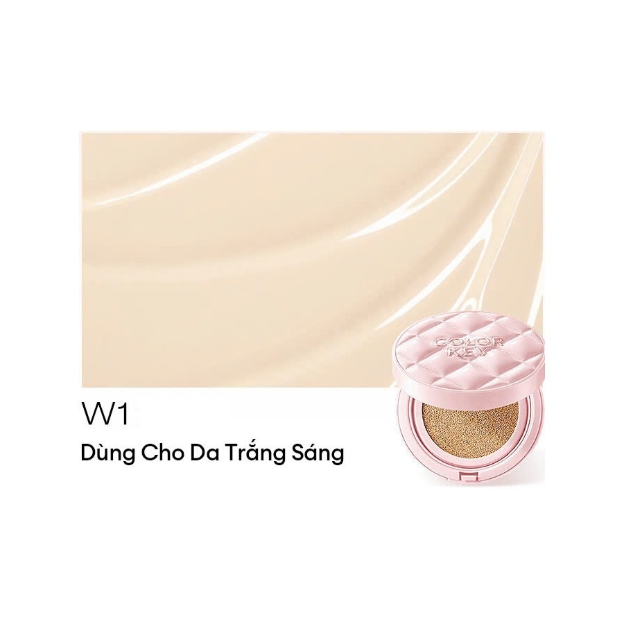 Phấn Nước Chống Nắng Colorkey Brightening Cushion Cream SPF50+PA++++ 11g .#W1