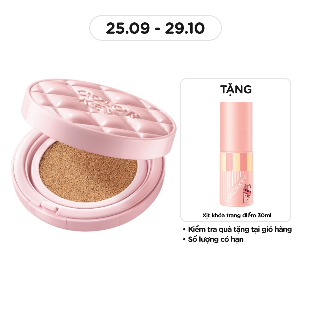 Phấn Nước Chống Nắng Colorkey Brightening Cushion Cream SPF50+PA++++ 11g .#W1