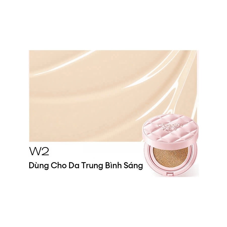 Phấn Nước Chống Nắng Colorkey Brightening Cushion Cream SPF50+PA++++ 11g .#W2