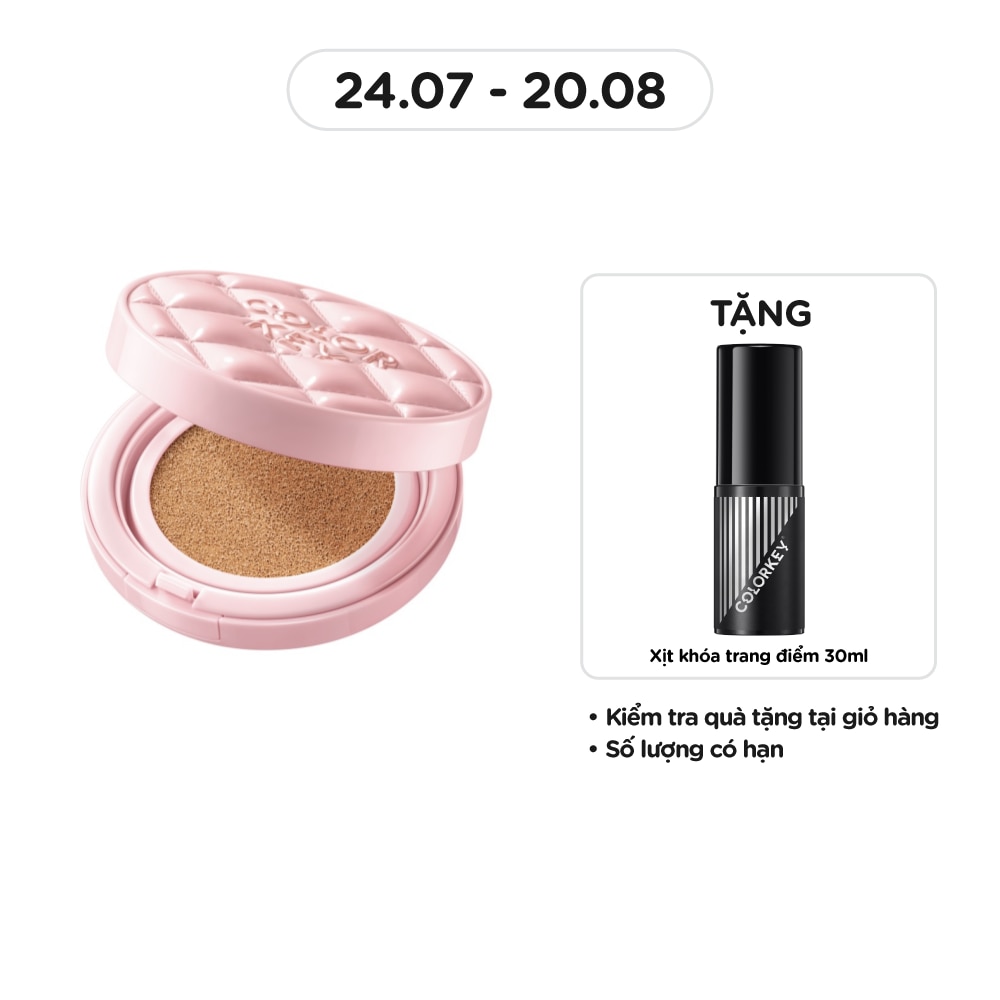 Phấn Nước Chống Nắng Colorkey Brightening Cushion Cream SPF50+PA++++ 11g .#W2