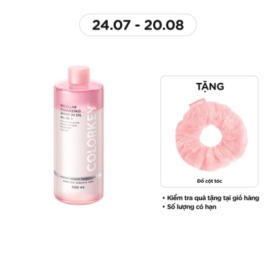 COLORKEY Nước Tẩy Trang 2 Lớp Colorkey Micellar Cleansing Water In Oil All-In-1 500ml