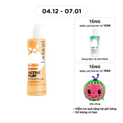 LACTACYD Sữa Tắm Gội Em Bé Lactacyd Active Play 500ml