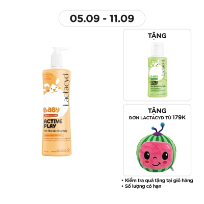 LACTACYD Sữa Tắm Gội Em Bé Lactacyd Active Play 500ml