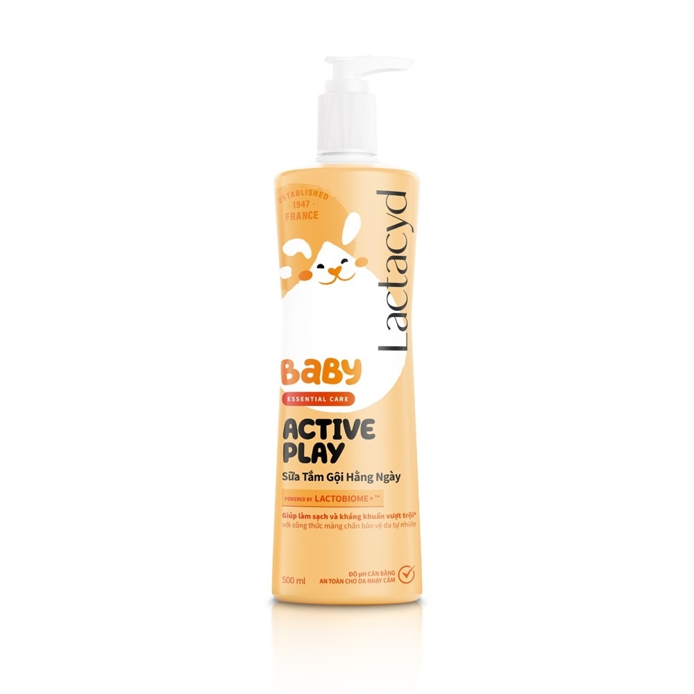 Sữa Tắm Gội Em Bé Lactacyd Active Play 500ml