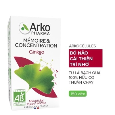 ARKOPHARMA Arkopharma Arkogelules Ginkgo 150 Capsules