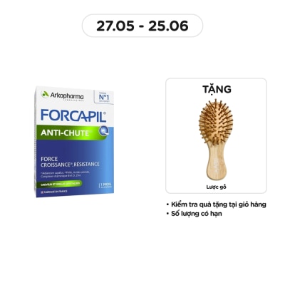 ARKOPHARMA Thực Phẩm Bảo Vệ Sức Khỏe Viên Uống Giảm Rụng Tóc Arkopharma Forcapil Anti Chute 30 Viên