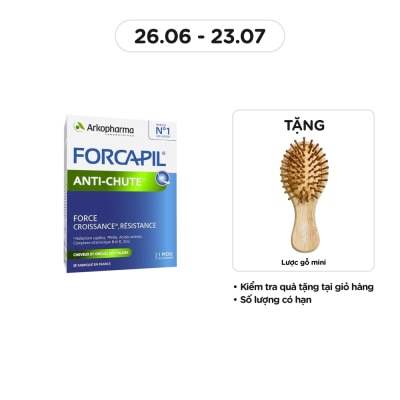 ARKOPHARMA Thực Phẩm Bảo Vệ Sức Khỏe Viên Uống Giảm Rụng Tóc Arkopharma Forcapil Anti Chute 30 Viên