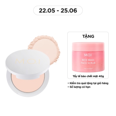 M.O.I Phấn Phủ M.O.I Baby Skin Powder Siêu Kiềm Dầu 10g .#1 Tông Trắng Hồng