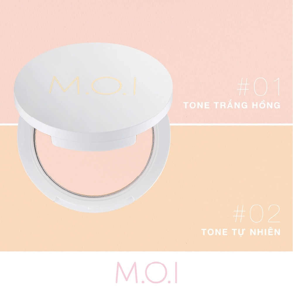 Phấn Phủ M.O.I Baby Skin Powder Siêu Kiềm Dầu 10g .#2 Tông Tự Nhiên