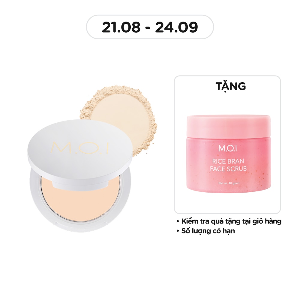 Phấn Phủ M.O.I Baby Skin Powder Siêu Kiềm Dầu 10g .#2 Tông Tự Nhiên