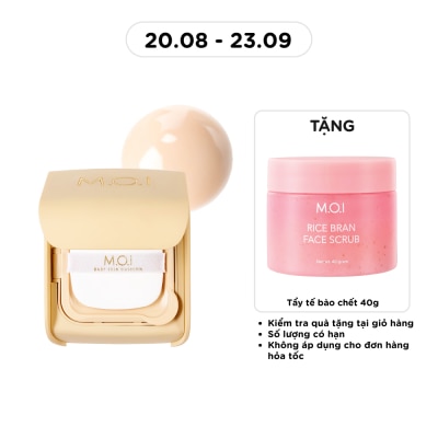 M.O.I - Phấn Nước M.O.I Baby Skin Cushion 12g .#10 Tông Trắng Sáng image