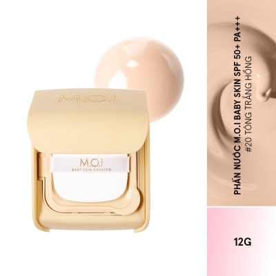 M.O.I Phấn Nước M.O.I Baby Skin Cushion 12g .#20 Tông Trắng Hồng