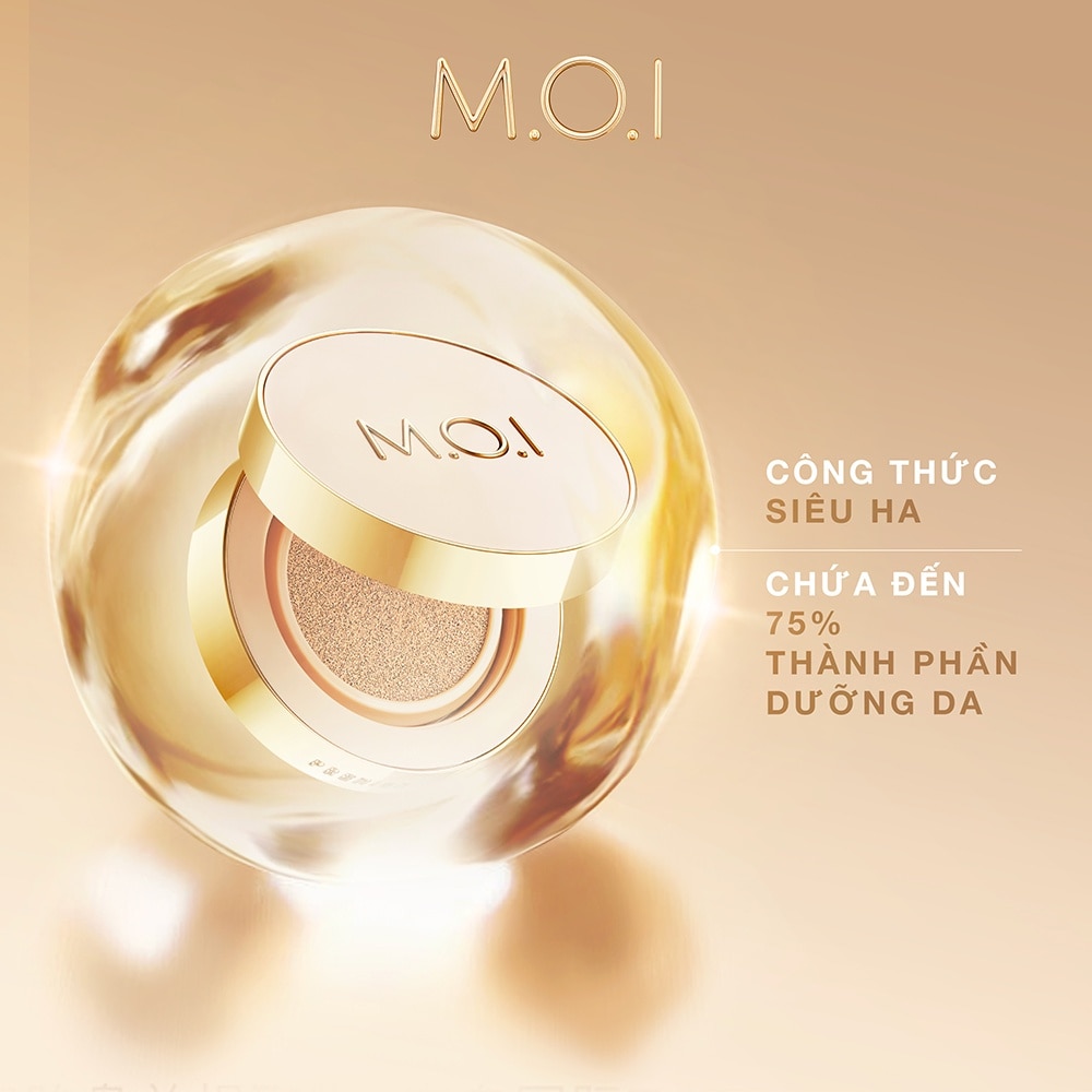 Phấn Nước M.O.I Baby Skin Cushion Premium Edition SPF 50+ PA+++ 12g .#20 Tông Trắng Hồng